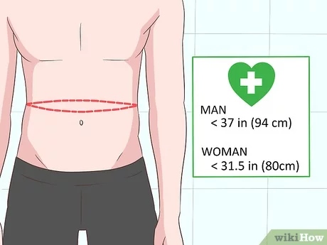 To find your waist size, measure around your natural waistline, which is located above your belly button and below your rib cage.