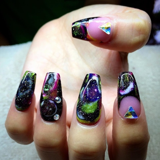 To get galaxy nails like a pro, follow these simple steps.