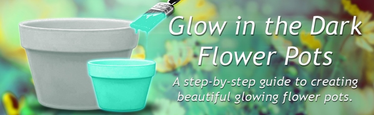 To make these flowers, you will need: white flowers, glow in the dark paint, and a paintbrush.
