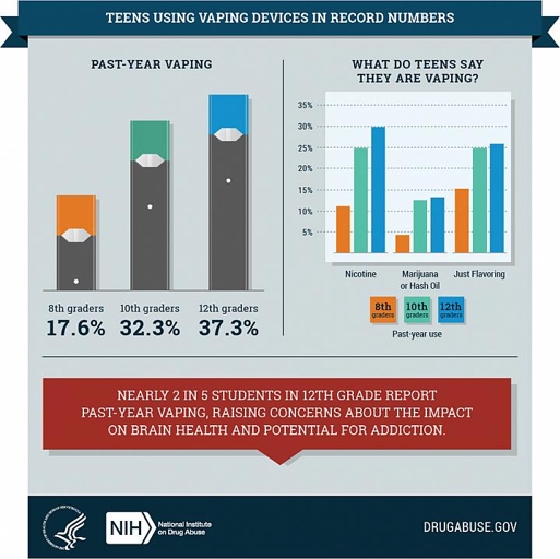 Tobacco and vaping are the number one drugs used by teens.