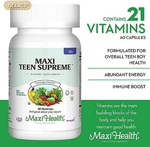 Vit B Complex is a great multivitamin for teenage boys because it helps with energy levels and metabolism.