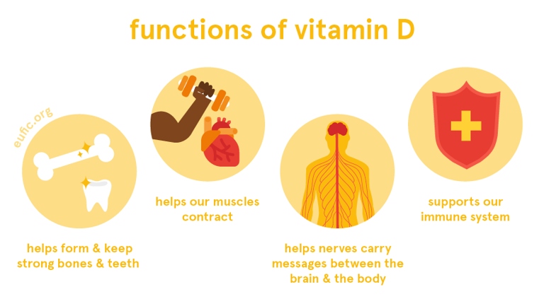 Vitamin D is essential for many functions in the body, including bone health and immunity.