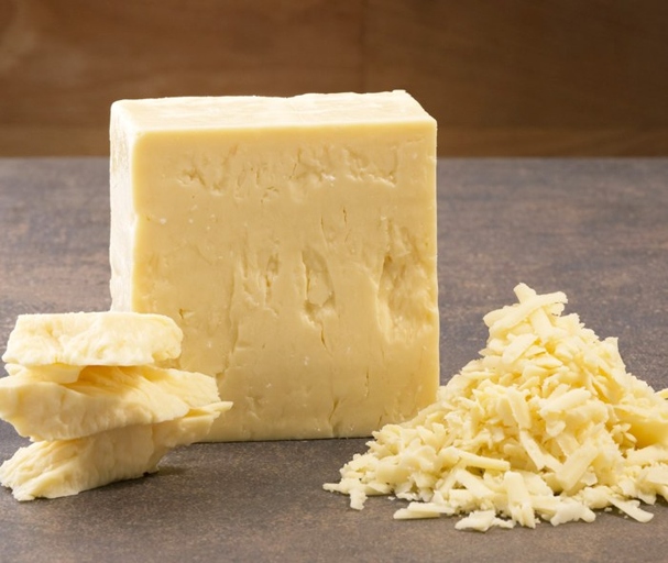 White cheddar cheese is a type of cheese that is white in color.